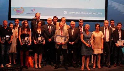 L’ensemble des lauréats des Trophées de l’Economie numérique 2013